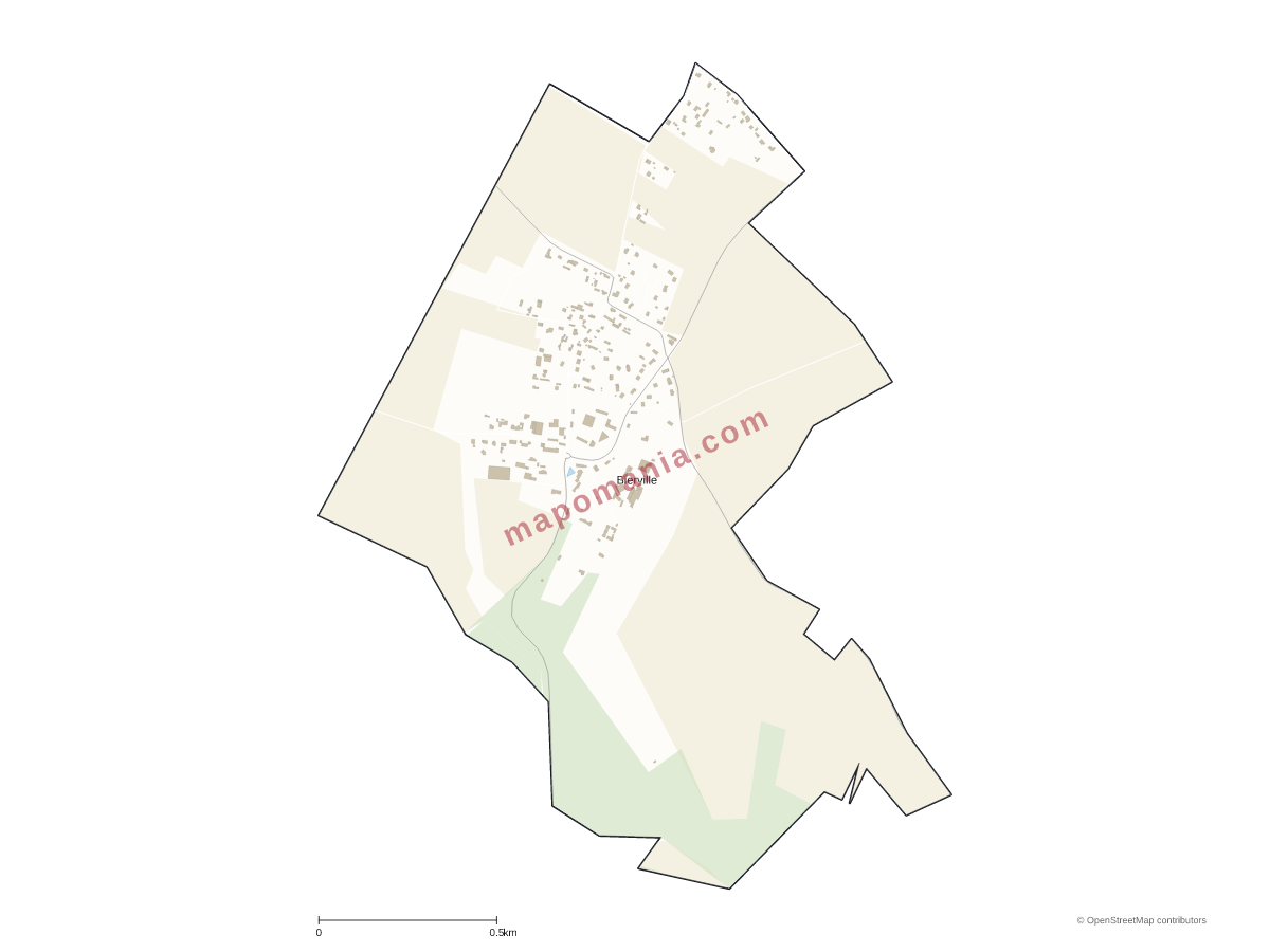 Carte de Bierville à personnaliser
