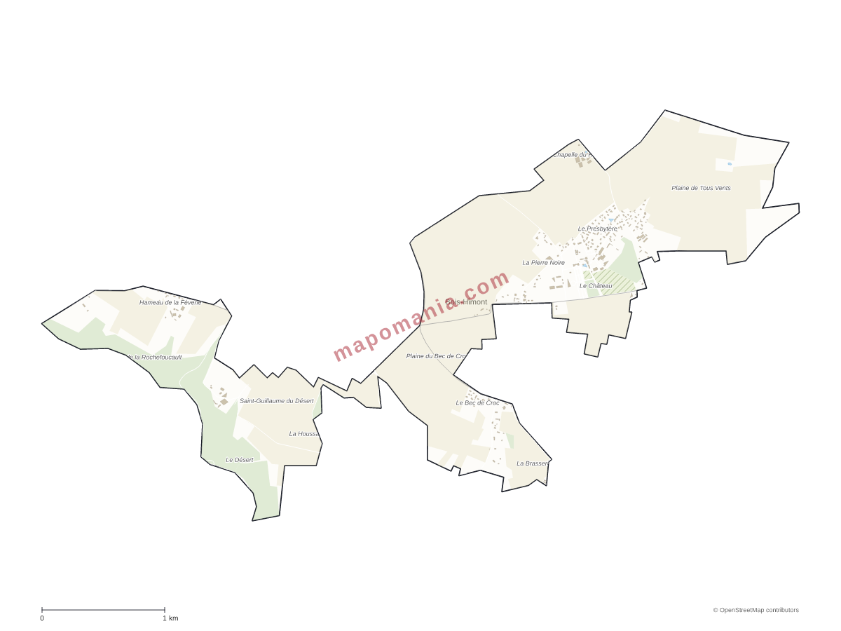 Carte de Bois-Himont à personnaliser