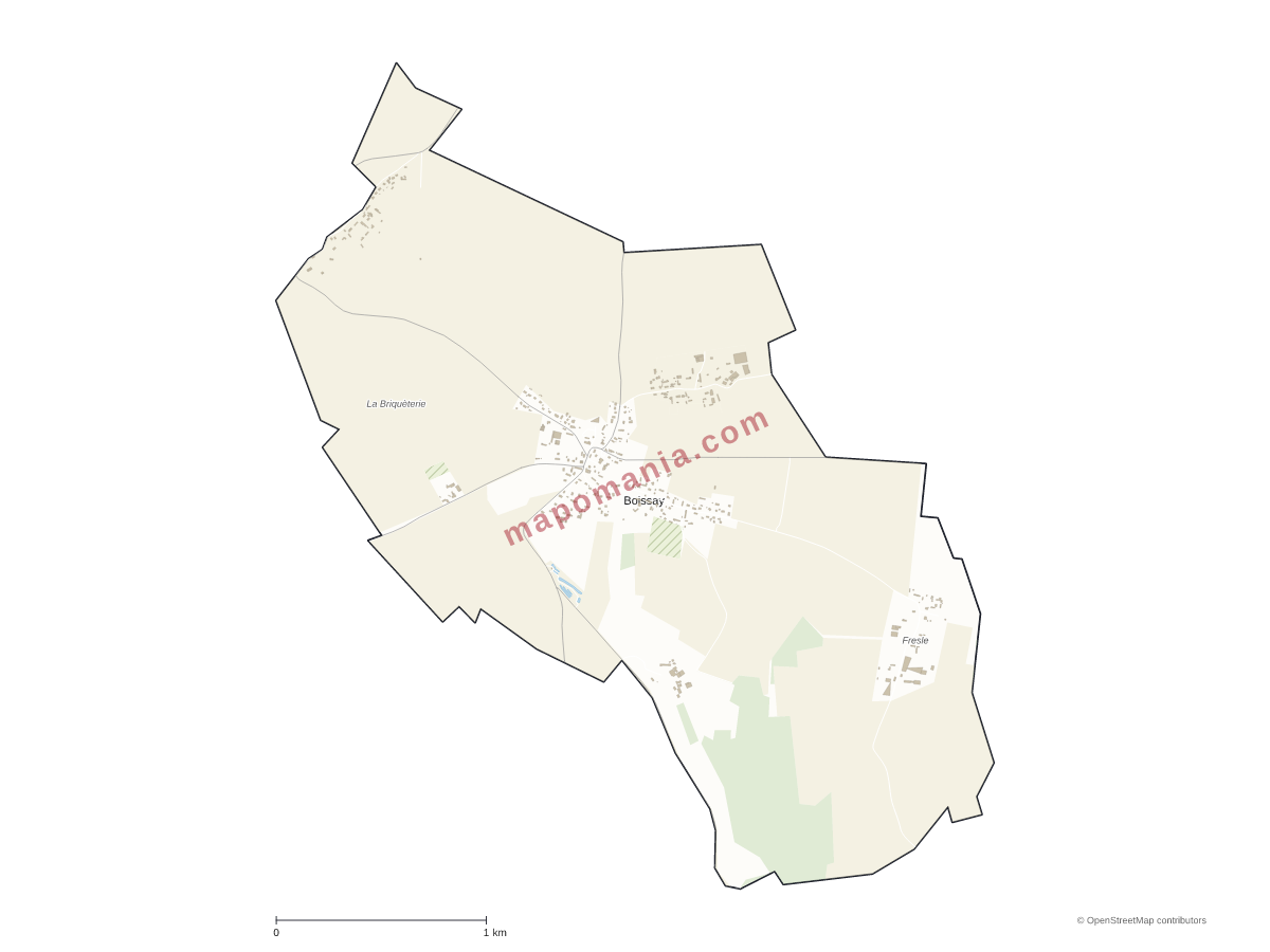 Carte de Boissay à personnaliser
