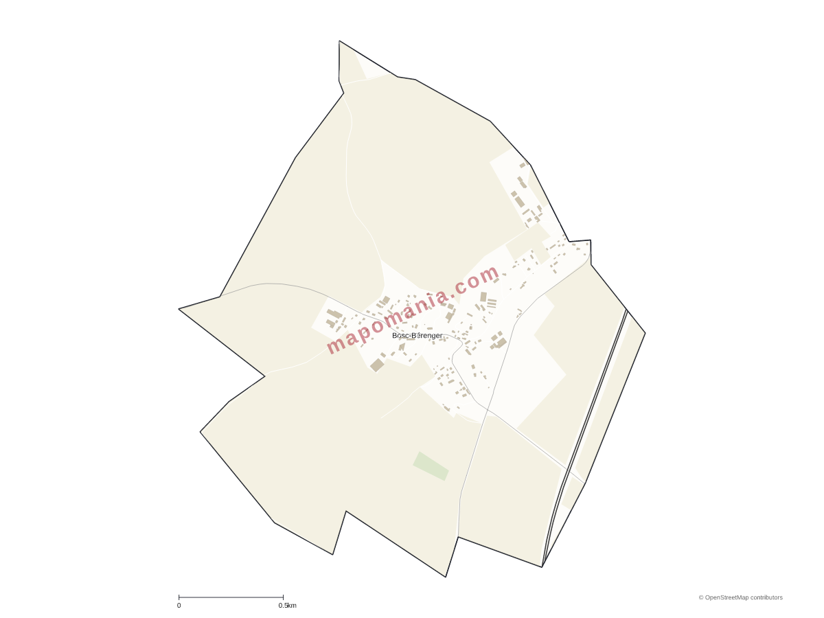 Carte de Bosc-Bérenger à personnaliser