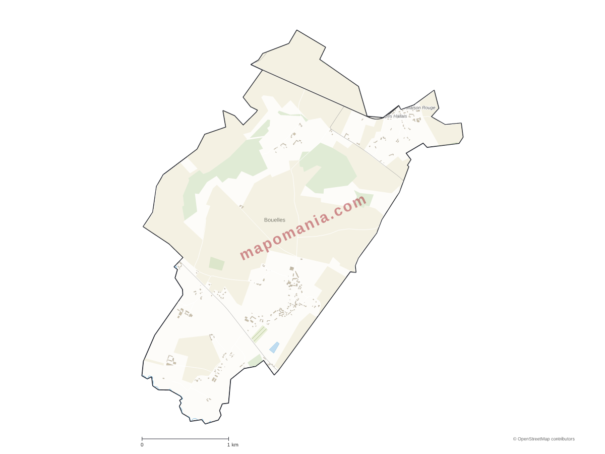 Carte de Bouelles à personnaliser