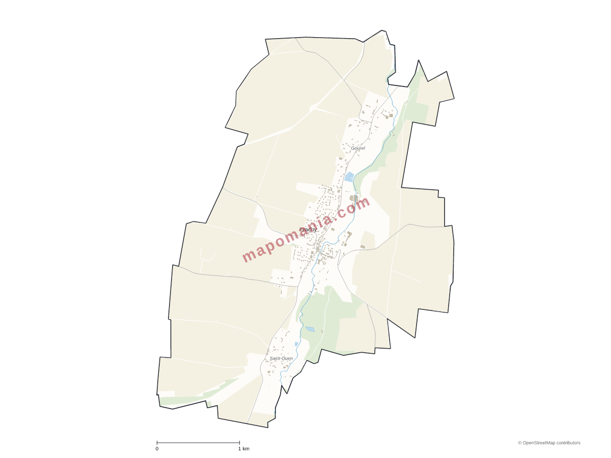 Carte de Brachy à personnaliser