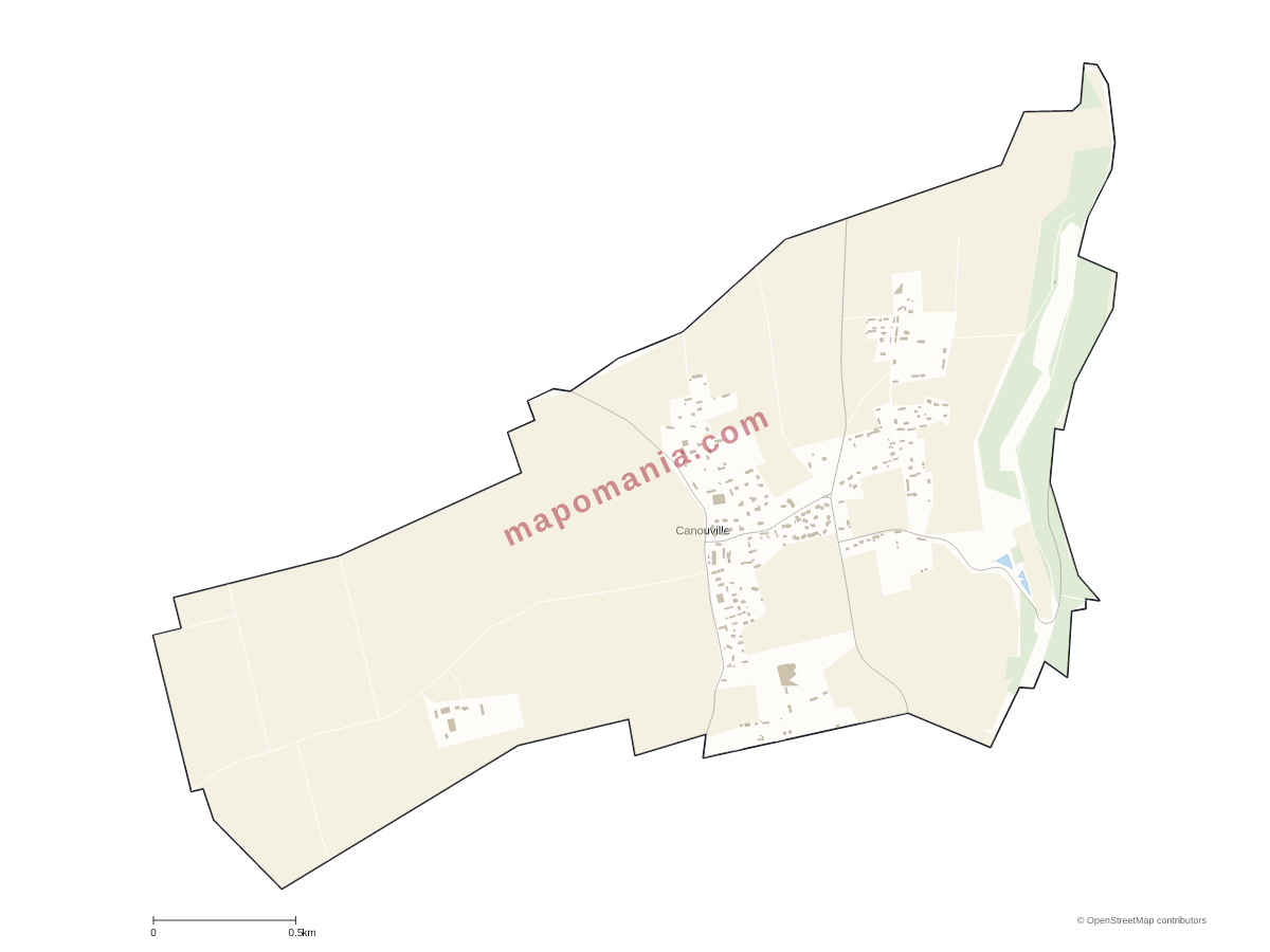 Carte de Canouville à personnaliser