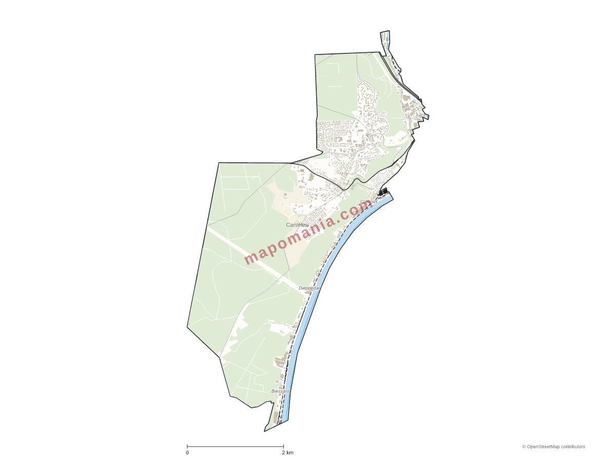 Carte de Canteleu à personnaliser
