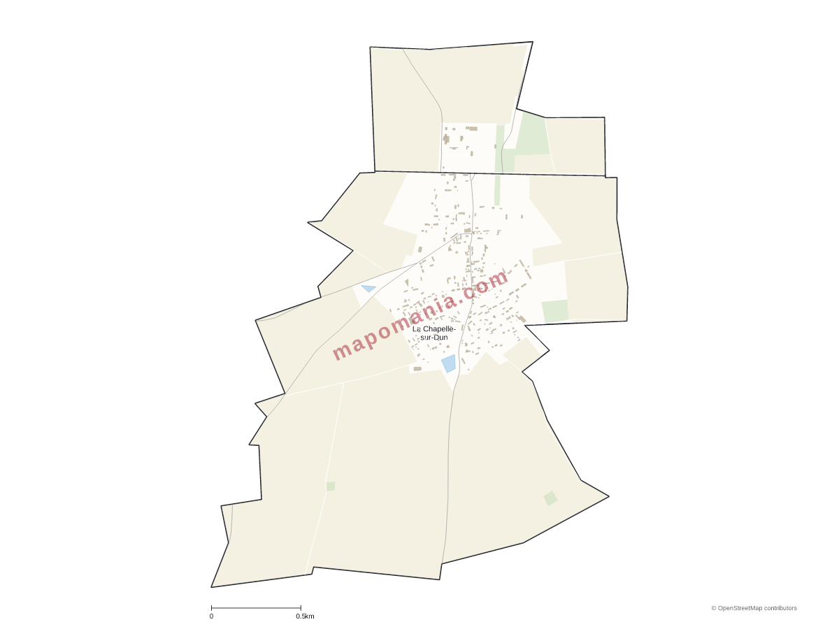 Carte de La Chapelle-sur-Dun à personnaliser