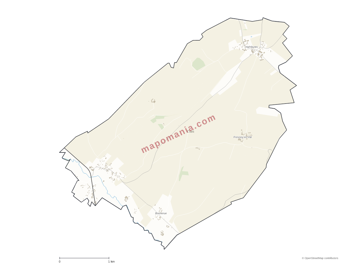 Carte de Clais à personnaliser