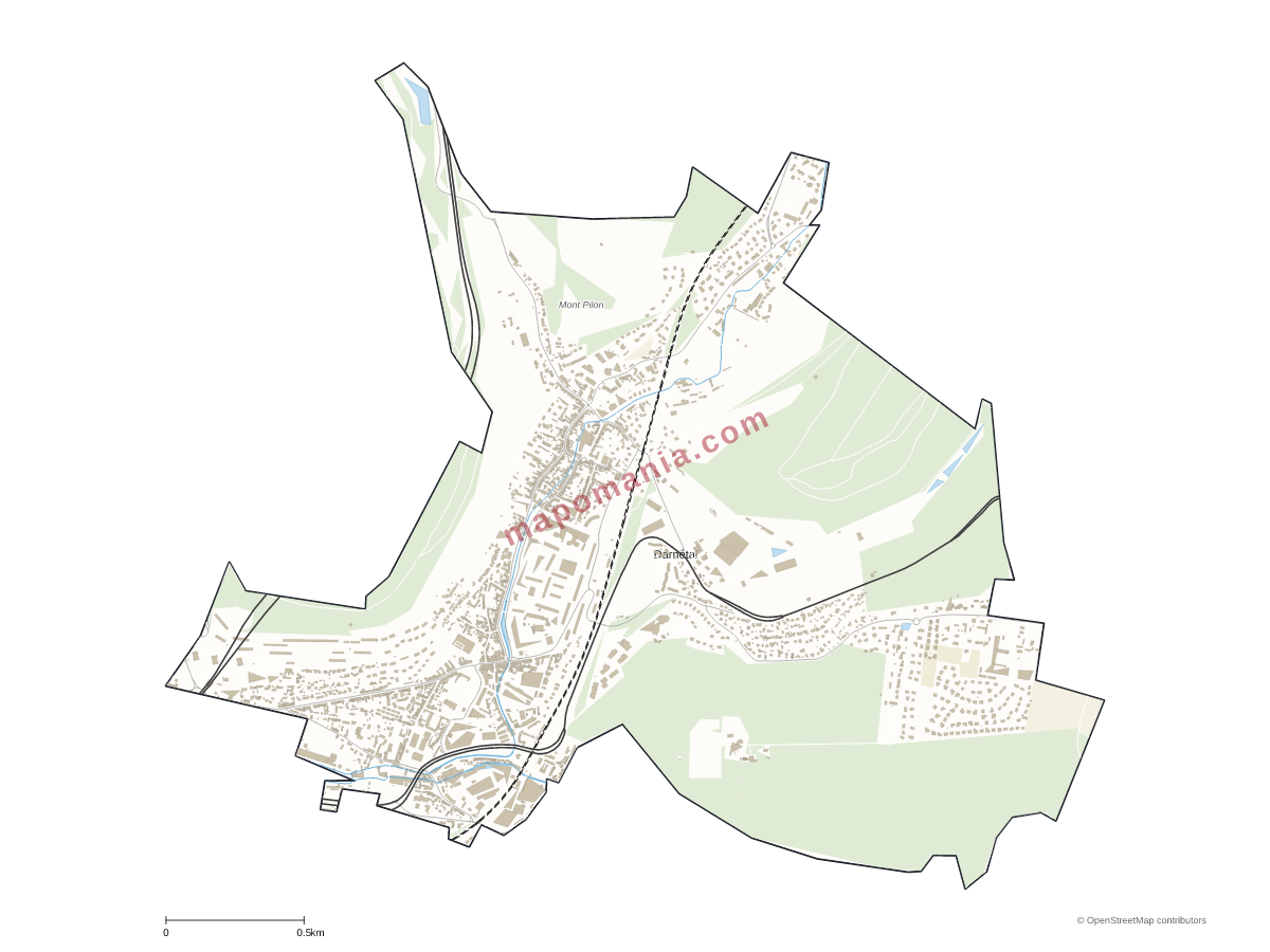 Carte de Darnétal à personnaliser