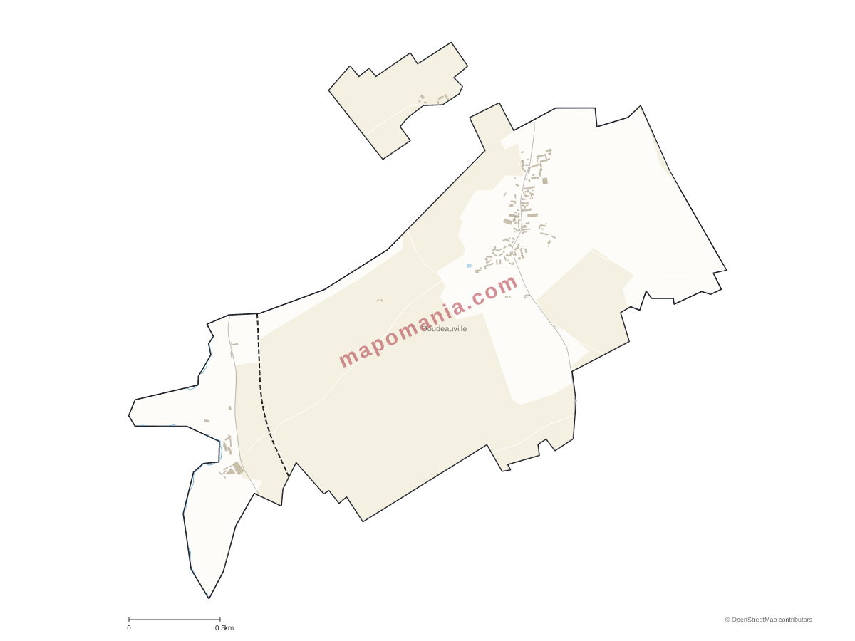 Carte de Doudeauville à personnaliser