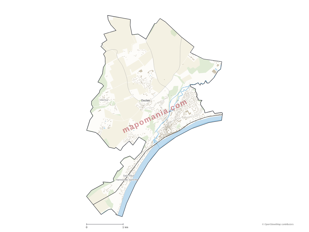 Carte de Duclair à personnaliser