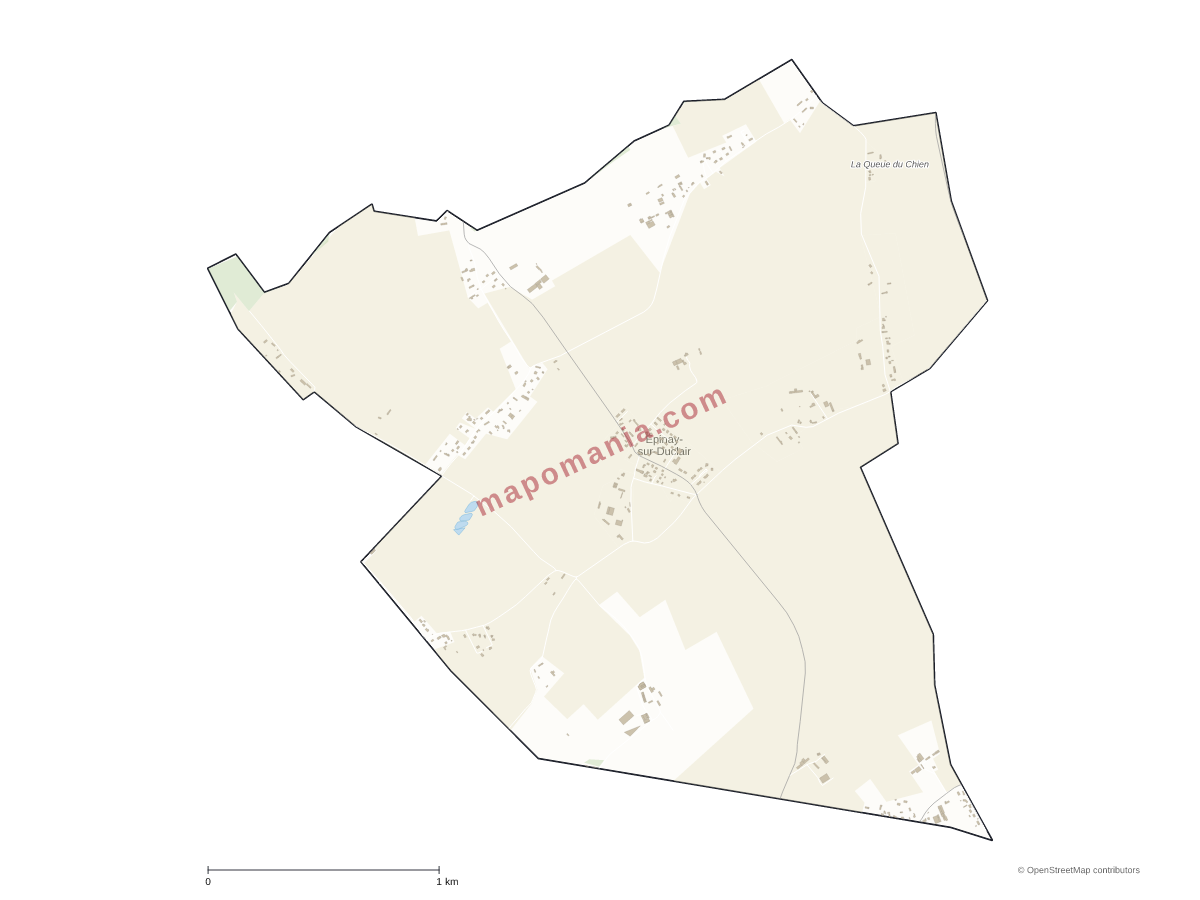 Carte de Épinay-sur-Duclair à personnaliser