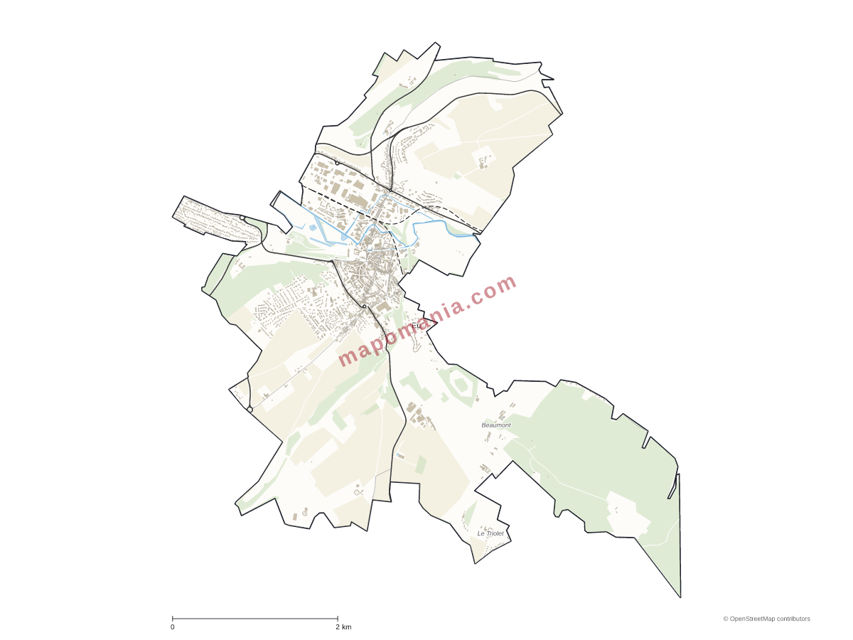 Carte de Eu à personnaliser