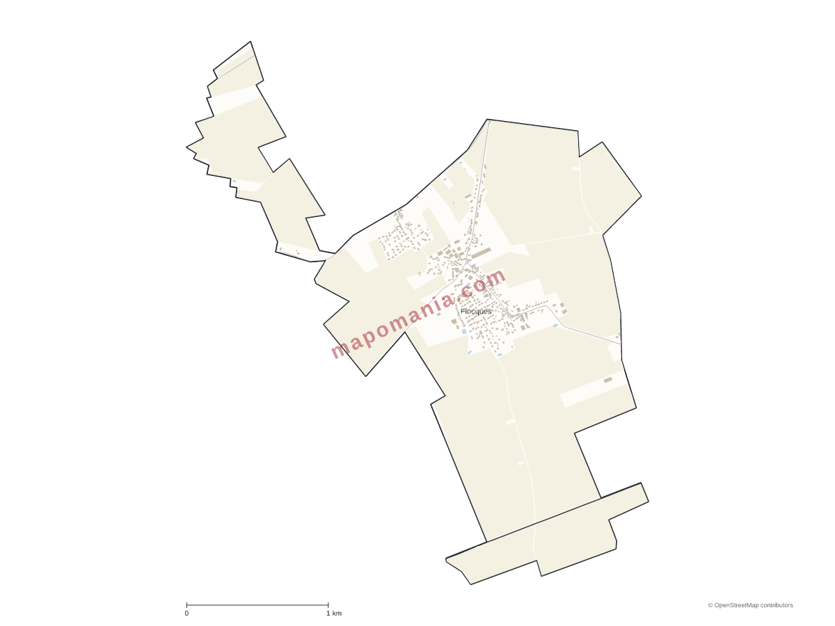 Carte de Flocques à personnaliser