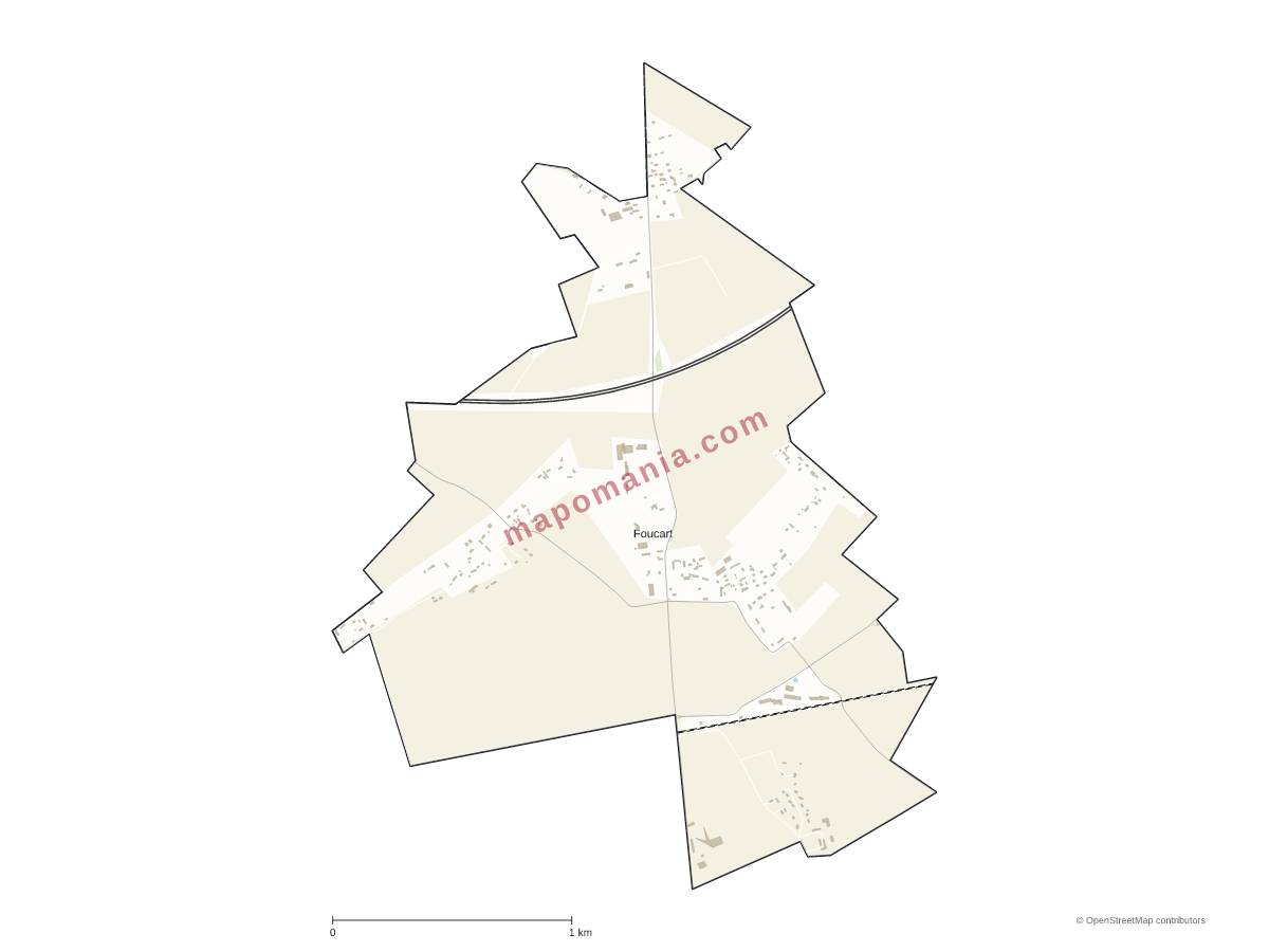 Carte de Foucart à personnaliser