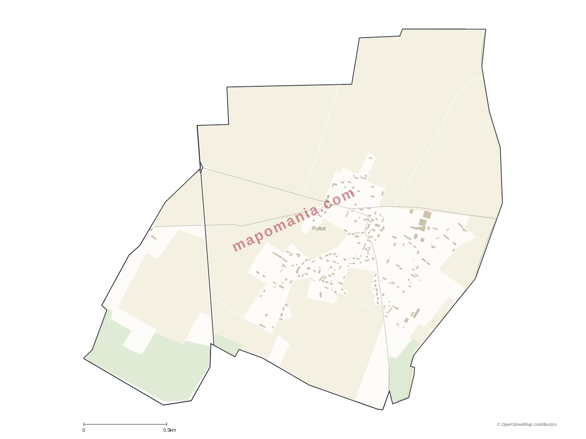 Carte de Fultot à personnaliser