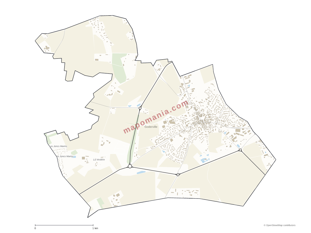 Carte de Goderville à personnaliser