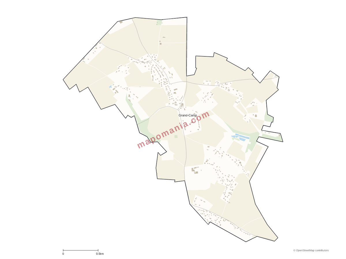 Carte de Grand-Camp à personnaliser