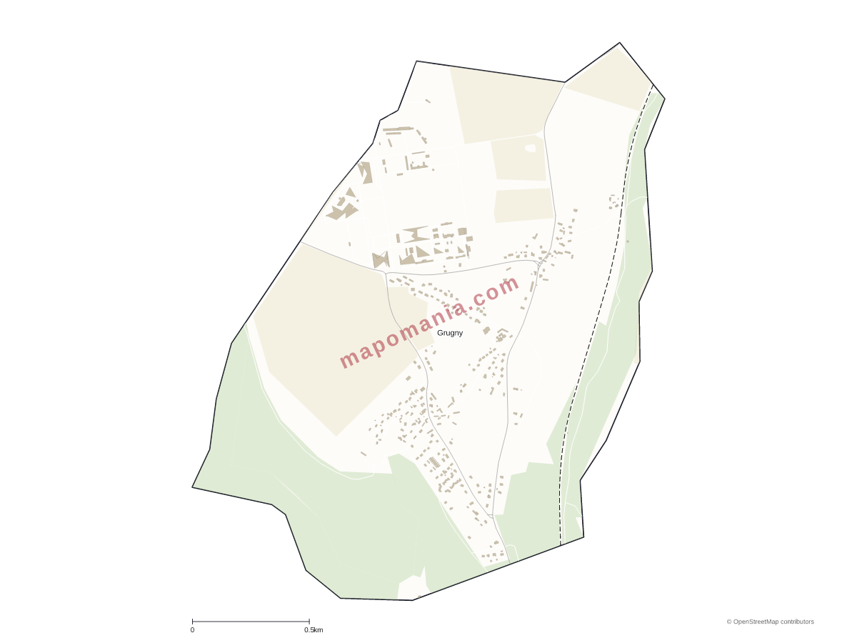 Carte de Grugny à personnaliser
