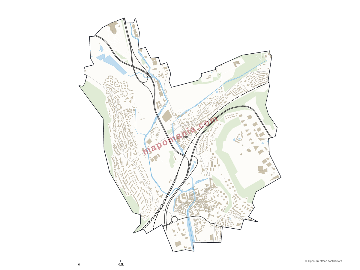 Carte de Harfleur à personnaliser