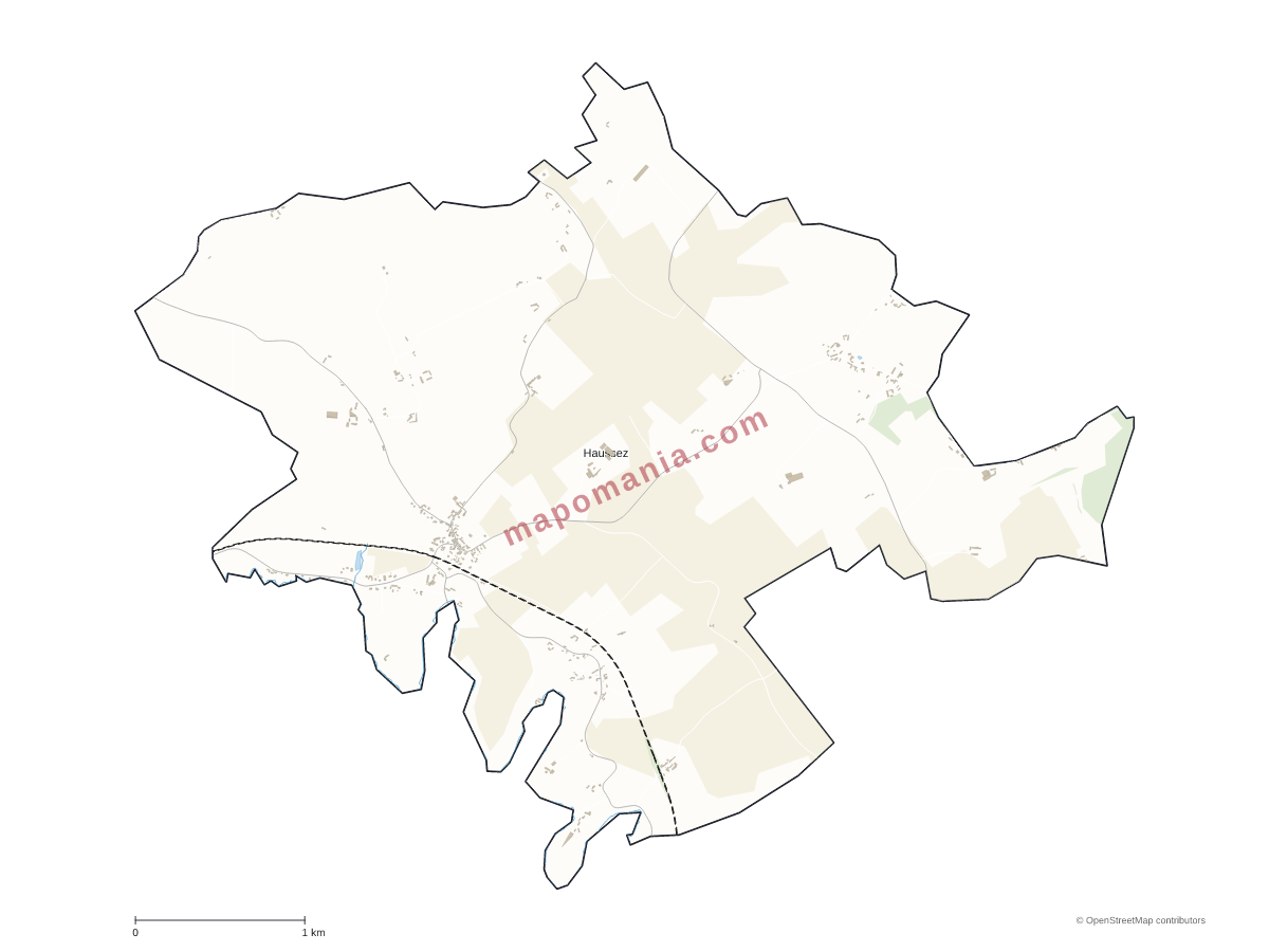 Carte de Haussez à personnaliser