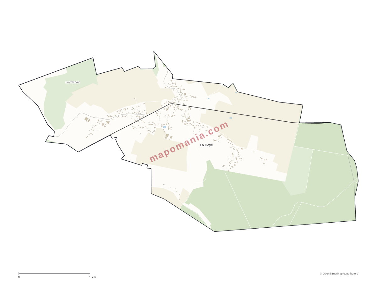 Carte de La Haye à personnaliser