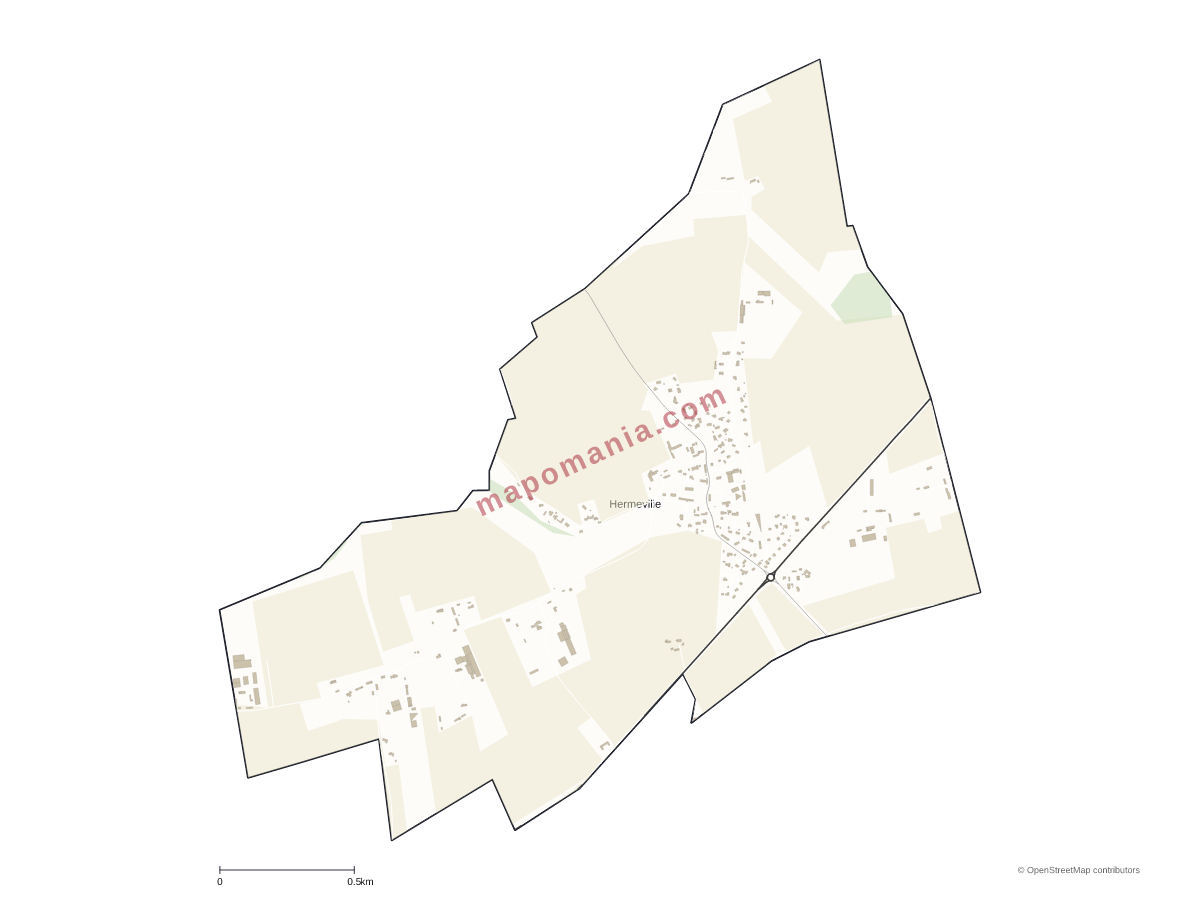 Carte de Hermeville à personnaliser
