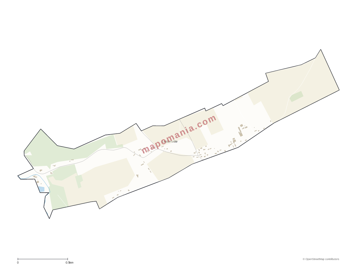 Carte de Lestanville à personnaliser
