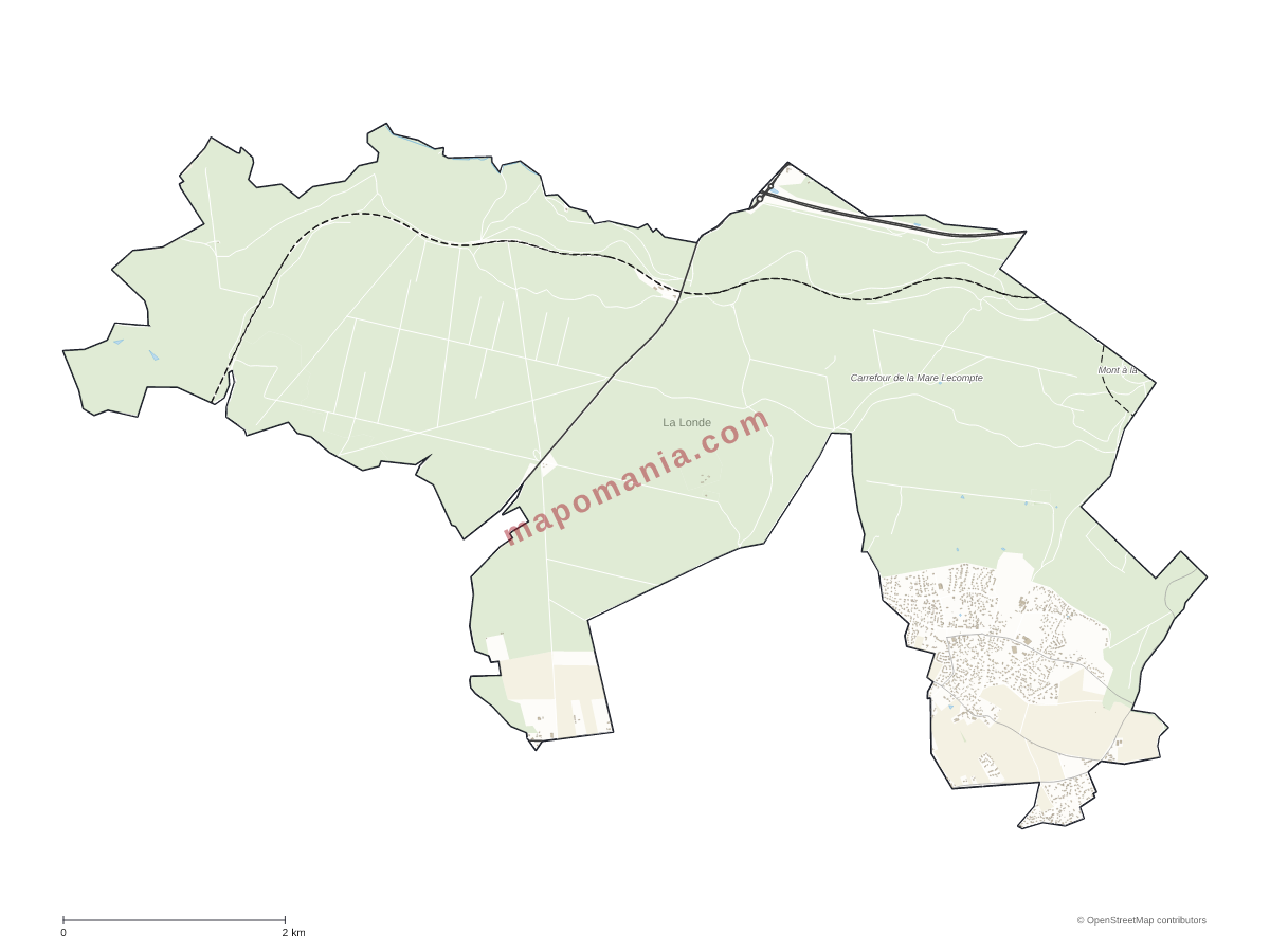 Carte de La Londe à personnaliser