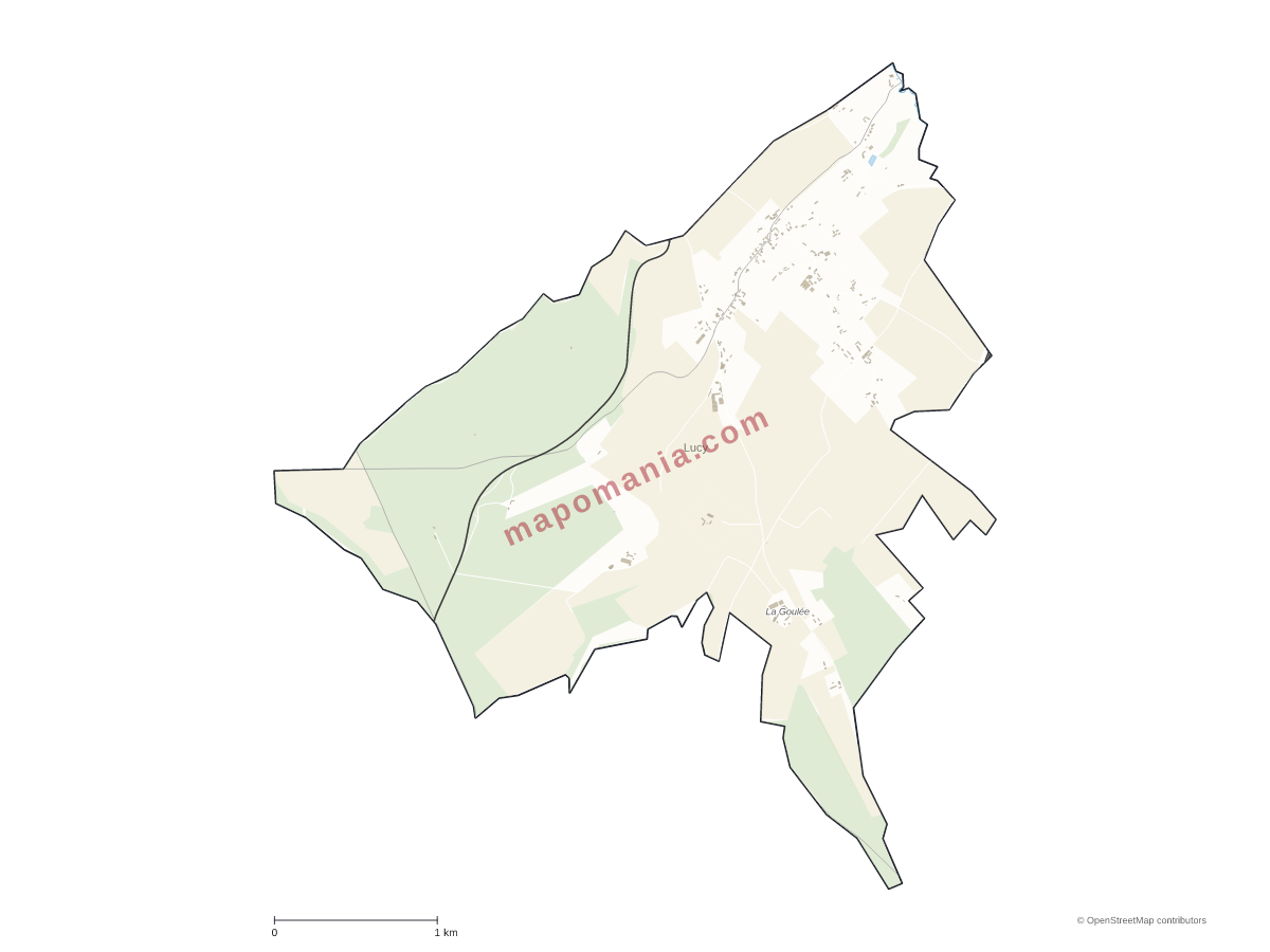 Carte de Lucy à personnaliser