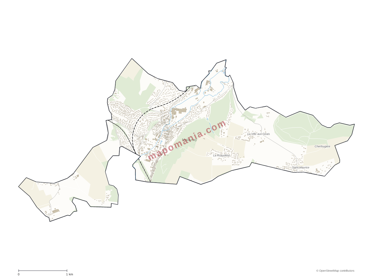 Carte de Malaunay à personnaliser