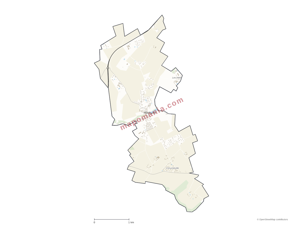 Carte de Manéglise à personnaliser