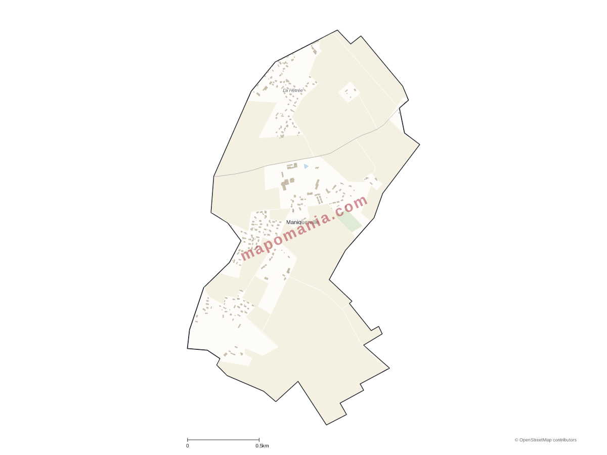 Carte de Maniquerville à personnaliser