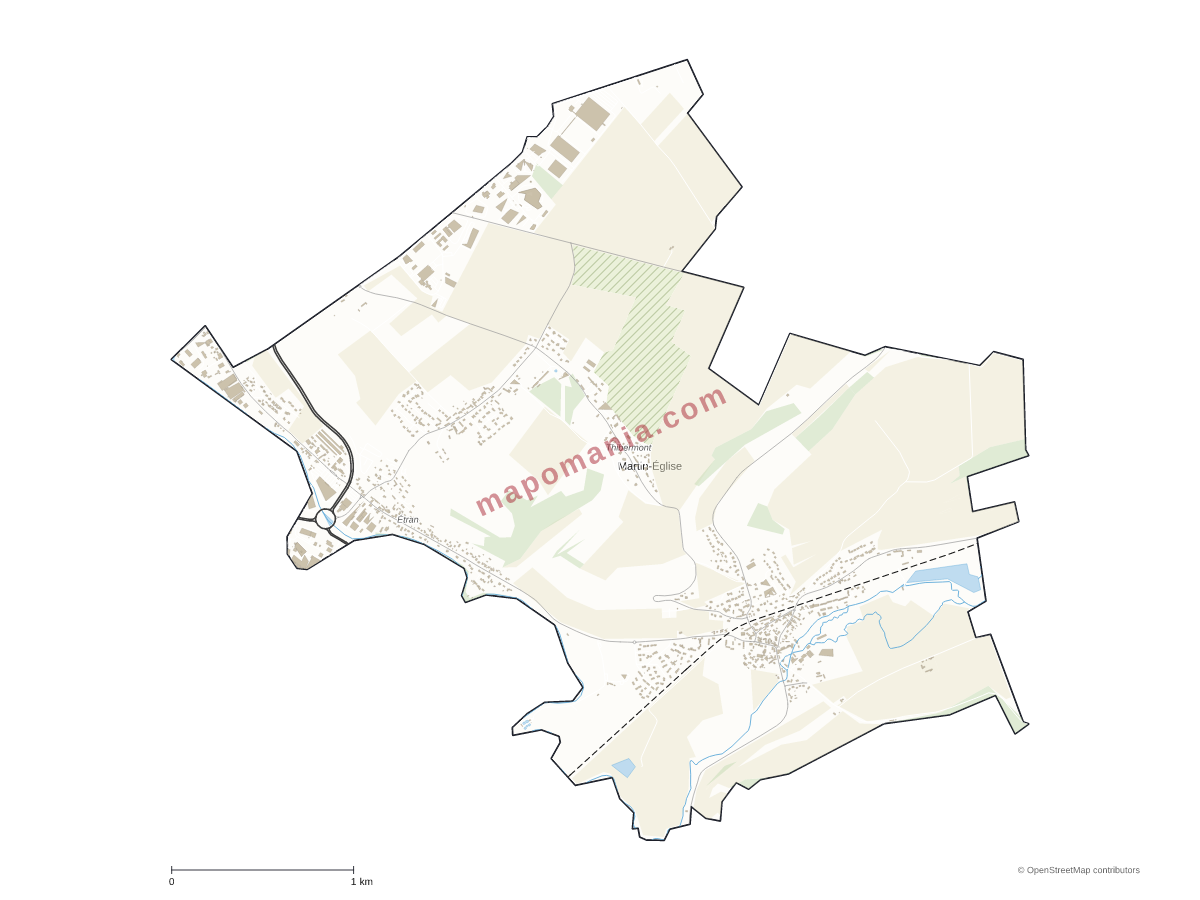 Carte de Martin-Église à personnaliser