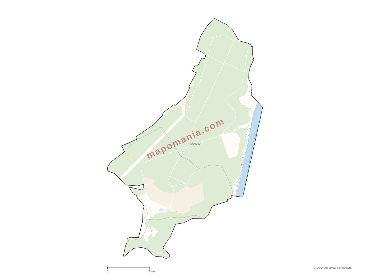 Carte de Mauny à personnaliser