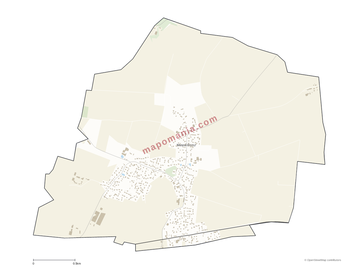 Carte de Mesnil-Raoul à personnaliser