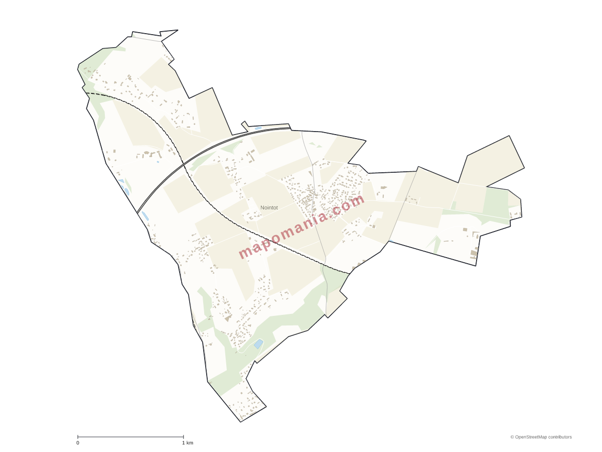 Carte de Nointot à personnaliser