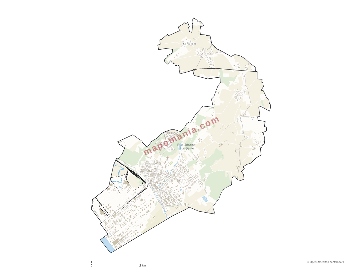 Carte de Port-Jérôme-sur-Seine à personnaliser