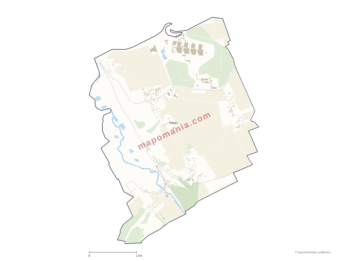 Carte de Paluel à personnaliser
