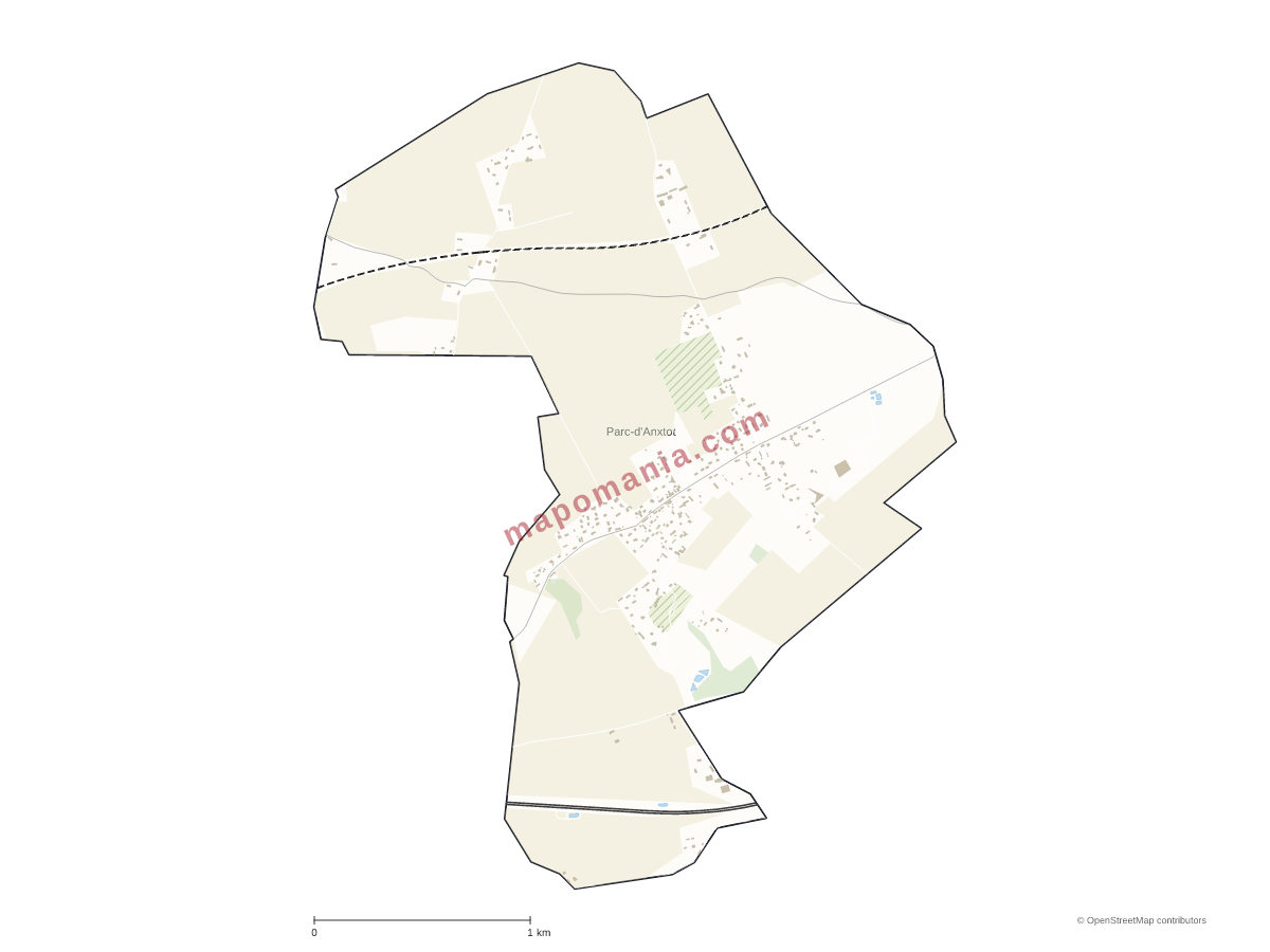 Carte de Parc-d'Anxtot à personnaliser