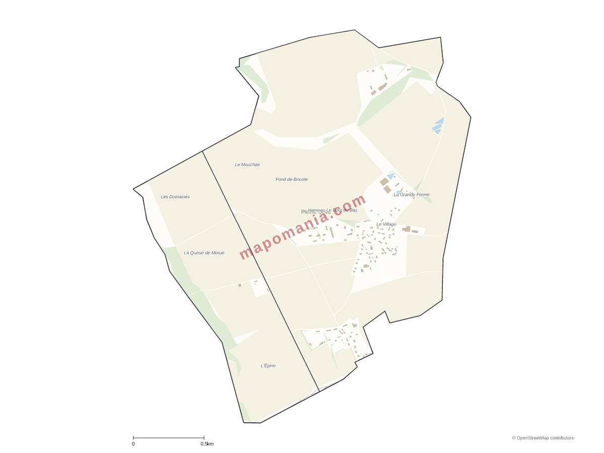 Carte de Pleine-Sève à personnaliser