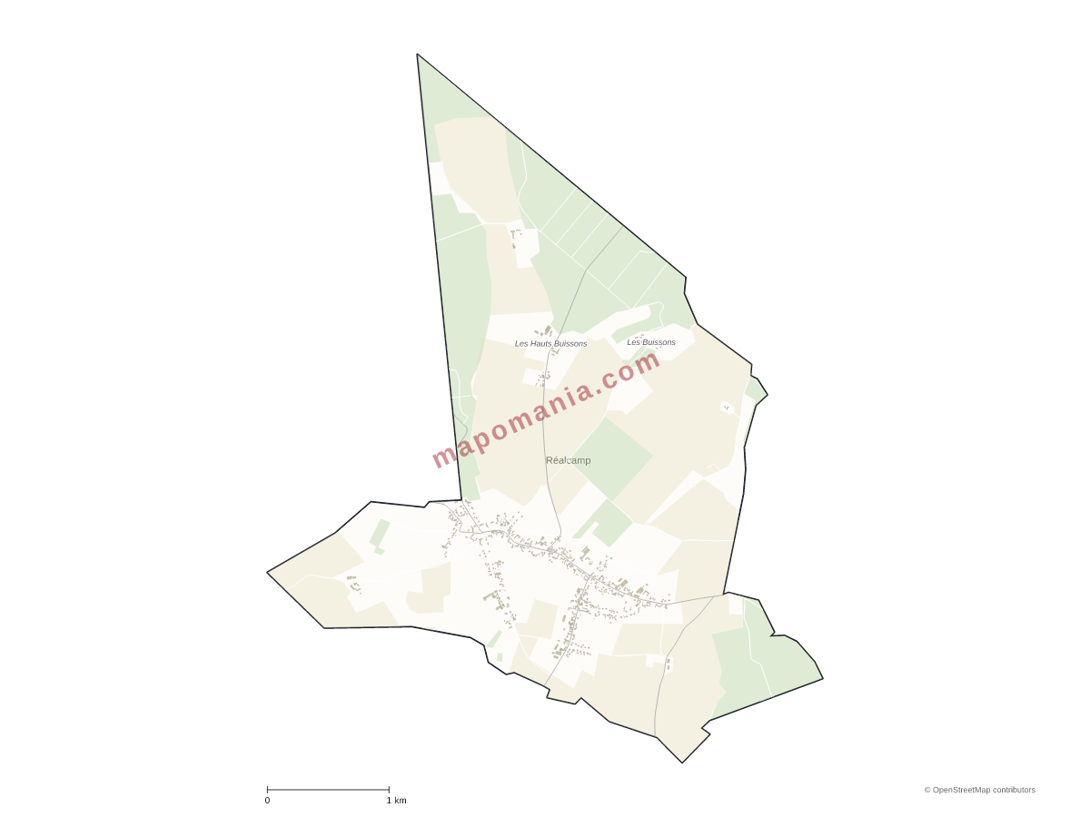 Carte de Réalcamp à personnaliser
