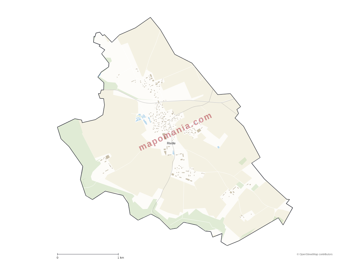 Carte de Riville à personnaliser