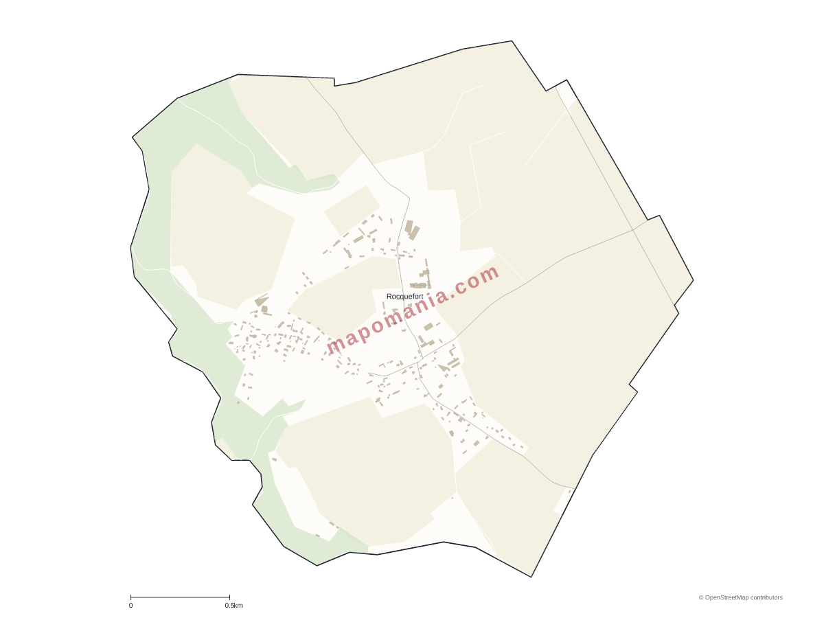 Carte de Rocquefort à personnaliser