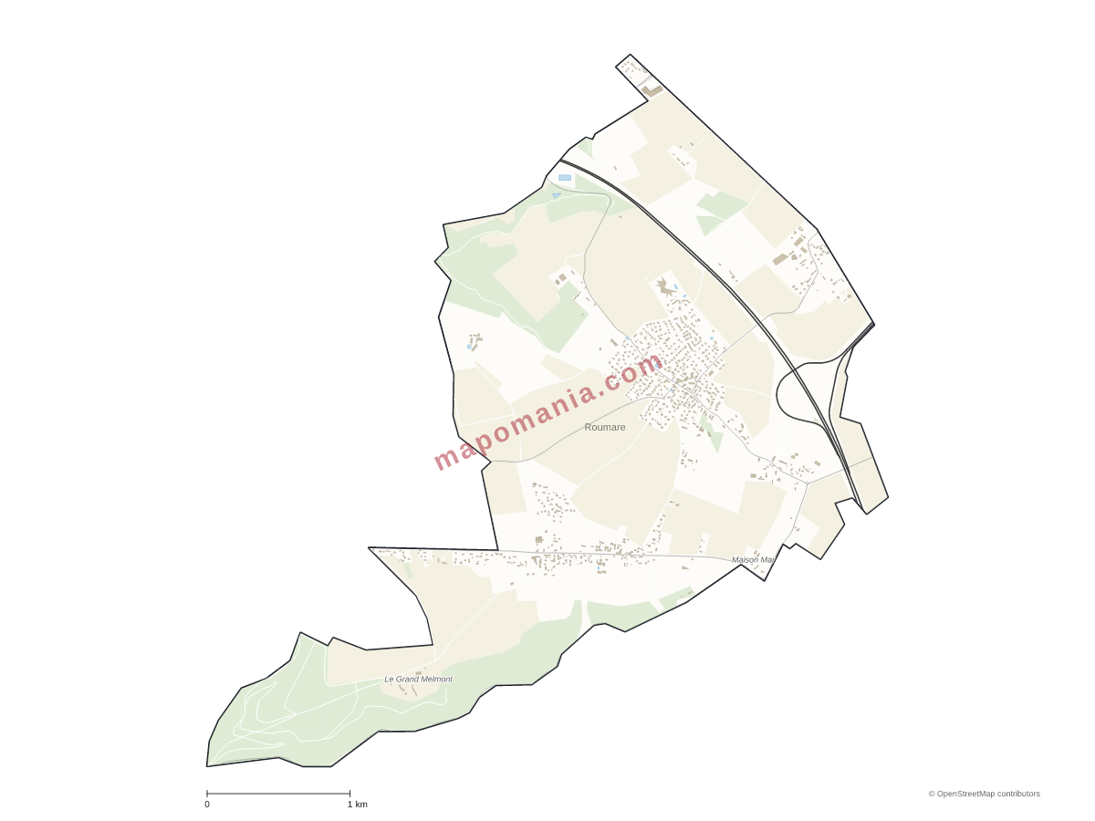 Carte de Roumare à personnaliser