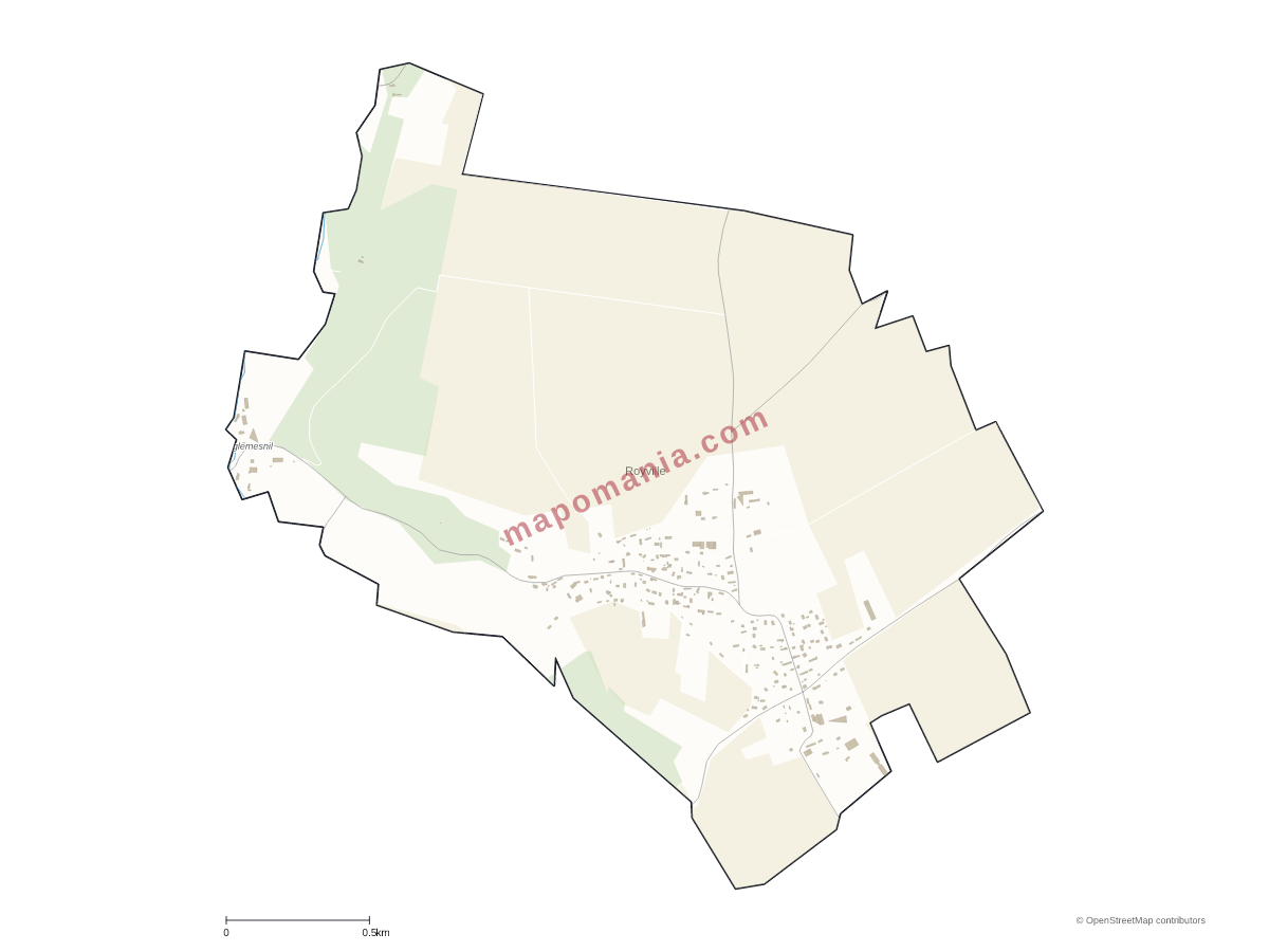 Carte de Royville à personnaliser