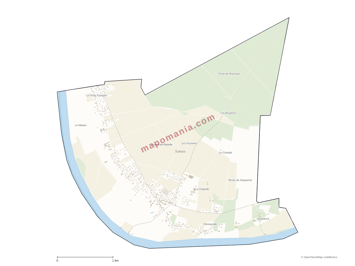 Carte de Sahurs à personnaliser