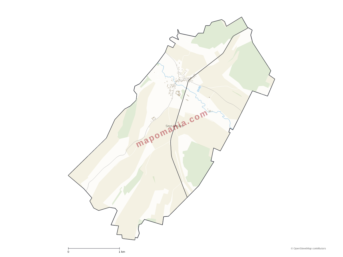 Carte de Sept-Meules à personnaliser