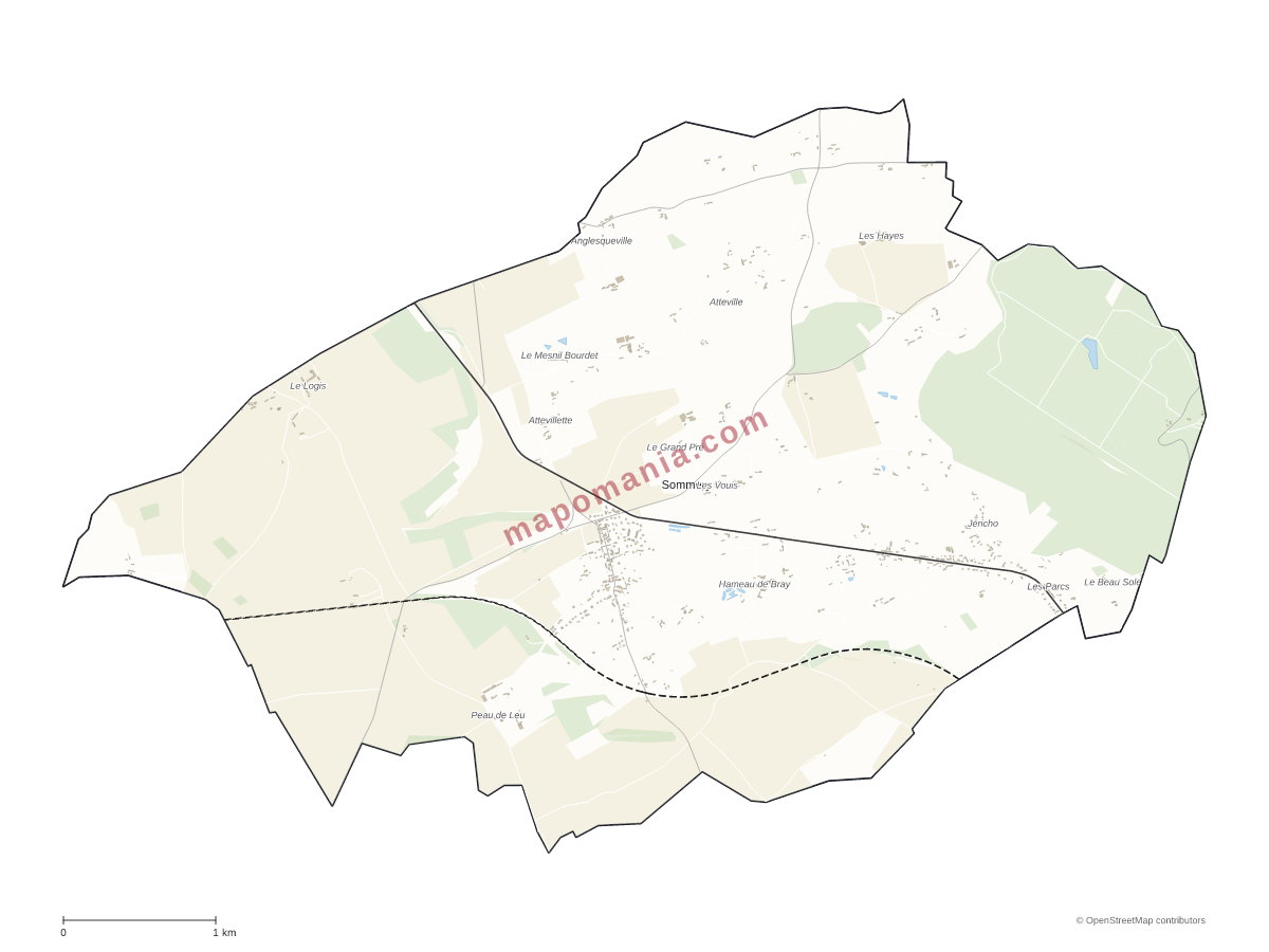Carte de Sommery à personnaliser