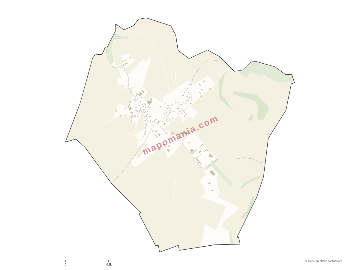 Carte de Sorquainville à personnaliser