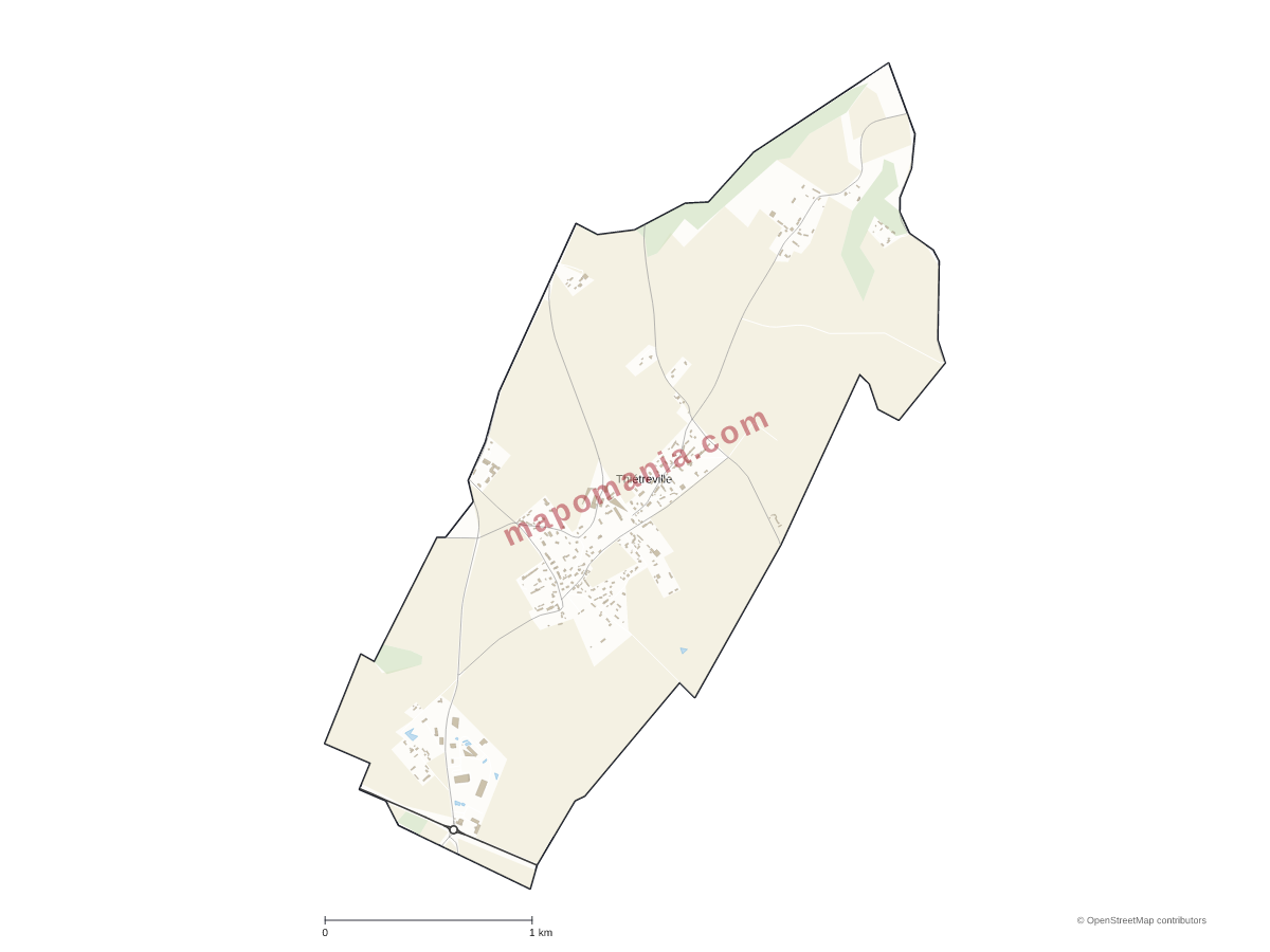 Carte de Thiétreville à personnaliser