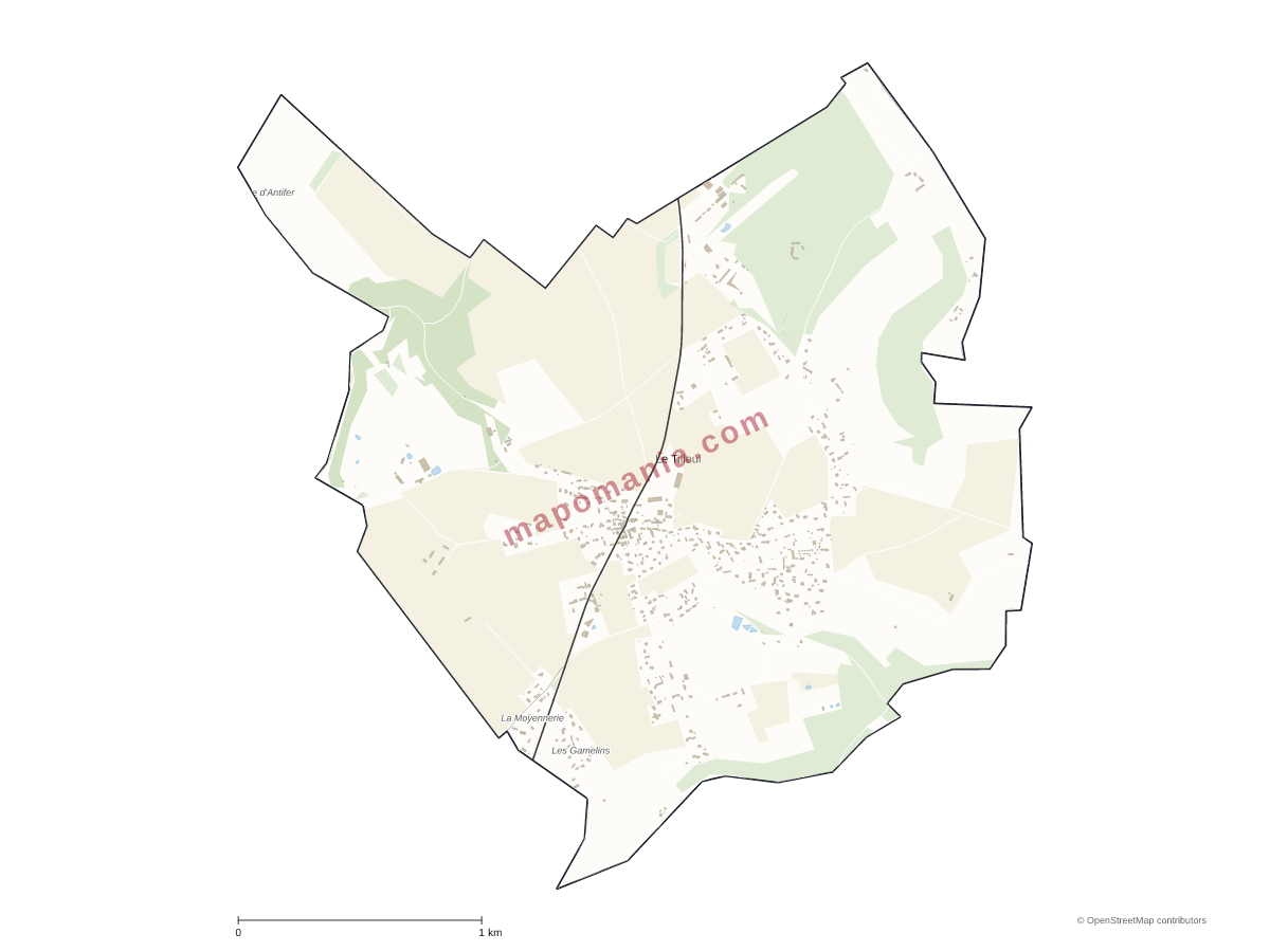 Carte de Le Tilleul à personnaliser